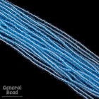 10/0 Transparent Aqua Czech Seed Bead (10 Gm, Hank, 1/2 Kilo) #CSF049-General Bead