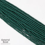 10/0 Opaque Forest Green Czech Seed Bead (10 Gm, Hank, 1/2 Kilo) #CSF064-General Bead