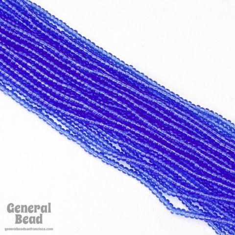 10/0 Transparent Light Sapphire Czech Seed Bead (10 Gm, Hank, 1/2 Kilo) #CSF073-General Bead