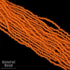 10/0 Transparent Tangerine Czech Seed Bead (10 Gm, Hank, 1/2 Kilo) #CSF078-General Bead