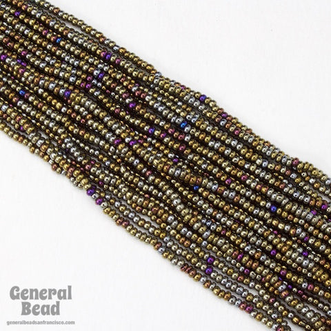 10/0 Metallic Brown Iris Czech Seed Bead (10 Gm, Hank, 1/2 Kilo) #CSF083-General Bead