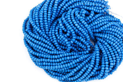 10/0 Opaque Slate Blue Czech Seed Bead (10 Gm, Hank, 1/2 Kilo) #CSF084-General Bead