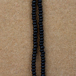 15/0 Opaque Black Czech Seed Bead (1/2 Kilo) #CSK004-General Bead
