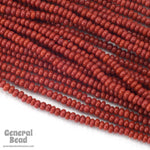 10/0 Opaque Brick Red Czech Seed Bead (10 Gm, Hank, 1/2 Kilo) #CSF022-General Bead