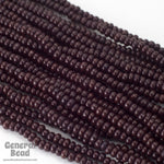11/0 Opaque Charcoal Brown Czech Seed Bead (10 Gm, Hank, 1/2 Kilo) #CSG014-General Bead