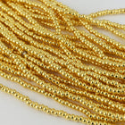 6/0 24 Karat Gold Czech Seed Bead (1 Gm, Hank) #CSB335-General Bead