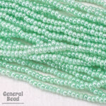 11/0 Ceylon Mint Green Czech Seed Bead (10 Gm, Hank, 1/2 Kilo) #CSG035-General Bead
