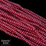 11/0 Luster Red Czech Seed Bead (10 Gm, Hank, 1/2 Kilo) #CSG045-General Bead