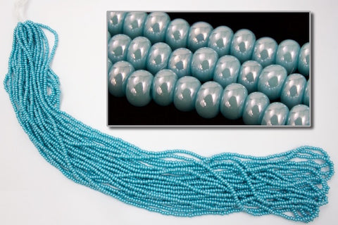 12/0 Luster Turquoise Czech Seed Bead (1/2 Kilo) Preciosa #68050