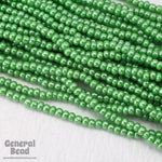 11/0 Luster Pea Green Czech Seed Bead (10 Gm, Hank, 1/2 Kilo) #CSG048-General Bead