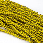 6/0 Opaque Yellow/Black Stripe Czech Seed Bead (1/2 Kilo) Preciosa #83500