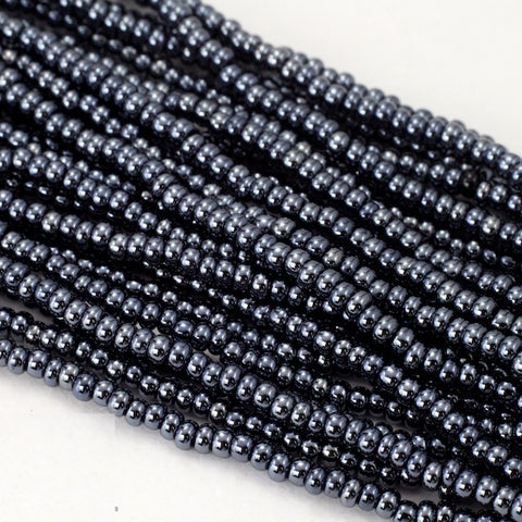 12/0 Gunmetal Czech Seed Bead (1/2 Kilo) Preciosa #49102