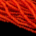 12/0 White Heart Red Czech Seed Bead (10 Gm, Hank, 1/2 Kilo) #CSH110-General Bead