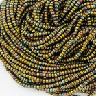 12/0 Metallic Brown Iris Czech Seed Bead (10 Gm, Hank, 1/2 Kilo) #CSH117