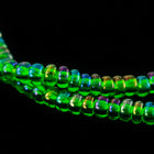 11/0 Emerald Iris Czech Seed Bead (10 Gm, Hank, 1/2 Kilo) #CSG073-General Bead