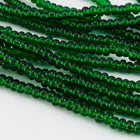 8/0 Transparent Evergreen Czech Seed Bead (20 Gm, 1/2 Kilo) #CSD133