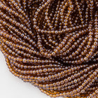 6/0 Luster Transparent Dark Goldenrod Czech Seed Bead (1/2 Kilo) Preciosa #16110
