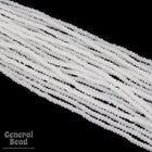 11/0 White Alabaster Czech Seed Bead (10 Gm, Hank, 1/2 Kilo) #CSG115-General Bead