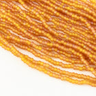 8/0 Matte Transparent Light Orange AB Czech Seed Bead (1/2 Kilo) #BL466