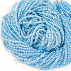 6/0 Blue Lined Crystal Czech Seed Bead (1/2 Kilo) #BL635