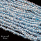 11/0 Blue Lined Crystal Czech Seed Bead (10 Gm, Hank, 1/2 Kilo) #CSG135-General Bead