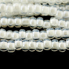 11/0 White Lined Crystal Czech Seed Bead (10 Gm, Hank, 1/2 Kilo) #CSG152-General Bead