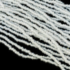 6/0 White Lined Crystal Czech Seed Bead (1/2 Kilo) #CSB354