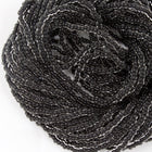 6/0 Black Lined Crystal Czech Seed Bead (1/2 Kilo) Preciosa #38649