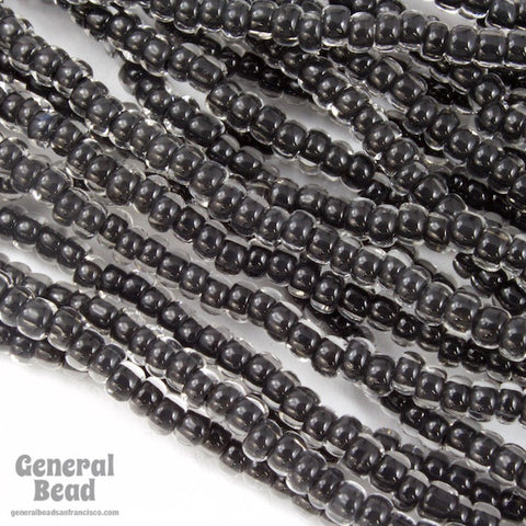11/0 Black Lined Crystal Czech Seed Bead (10 Gm, Hank, 1/2 Kilo) #CSG158-General Bead