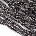 6/0 Black Lined Crystal Czech Seed Bead (1/2 Kilo) Preciosa #38649