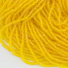 11/0 Transparent Yellow AB Czech Seed Bead (10 Gm, Hank, 1/2 Kilo) #CSG171-General Bead