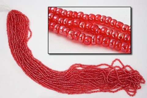 6/0 Luster Transparent Ruby Czech Seed Bead (1/2 Kilo) #BL660