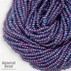 11/0 Violet Lined Aqua Czech Seed Bead (10 Gm, Hank, 1/2 Kilo) #CSG175-General Bead