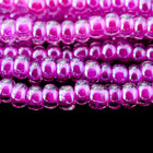6/0 Plum Lined Crystal Czech Seed Bead (1/2 Kilo) Preciosa #38628