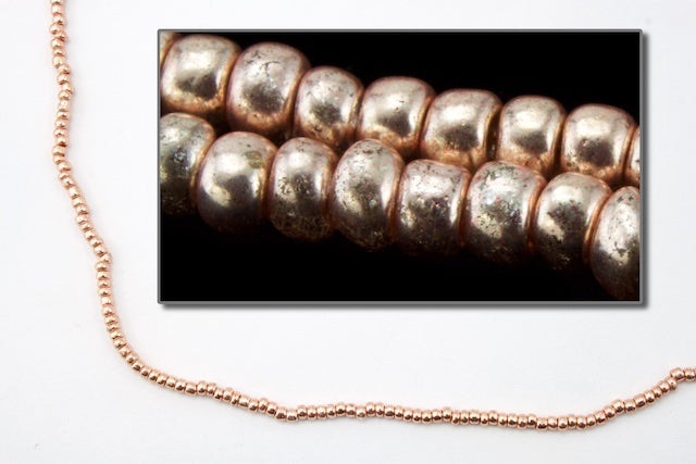 rose gold seed beads 8/0 Metallic Light Rose Gold Czech Seed Bead (1/2 Kilo) #BL400 – General  Bead