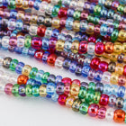 8/0 Transparent Multi-Color AB Mix Czech Seed Bead (1/2 Kilo) #BL121