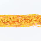 12/0 Opaque Yellow/Red Stripe Czech Seed Bead (1/4 Kilo) Preciosa #83970