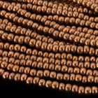 11/0 Pearl Copper Czech Seed Bead (10 Gm, Hank, 1/2 Kilo) #CSG251-General Bead