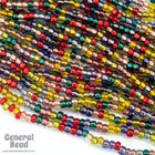 11/0 Copper Lined Multi Mix Czech Seed Bead (10 Gm, Hank, 1/2 Kilo) #CSG266-General Bead