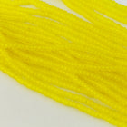 6/0 Matte Transparent Yellow Czech Seed Bead (20 Gm, 1/2 Kilo) #CSB426
