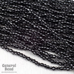 11/0 Opaque Black Stripe Czech Seed Bead (10 Gm, Hank, 1/2 Kilo) #CSG283-General Bead