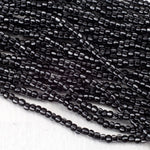 12/0 Opaque Black/White Stripe Czech Seed Bead (1/2 Kilo) #BL501