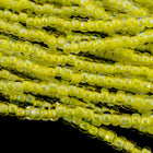 11/0 Transparent Jonquil AB Czech Seed Bead (10 Gm, Hank, 1/2 Kilo) #CSG306-General Bead