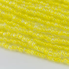11/0 Transparent Jonquil AB Czech Seed Bead (10 Gm, Hank, 1/2 Kilo) #CSG306-General Bead