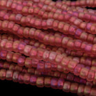 11/0 Matte Transparent Rose AB Czech Seed Bead (10 Gm, Hank, 1/2 Kilo) #CSG256-General Bead