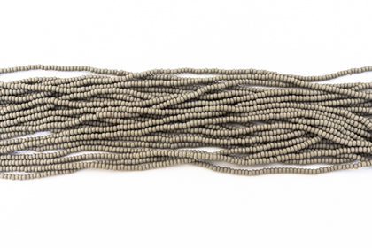 11/0 Matte Opaque Grey Czech Seed Bead (10 Gm, Hank, 1/2 Kilo) #CSG308-General Bead