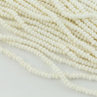 11/0 Pearl Alabaster Czech Seed Bead (10 Gm, Hank, 1/2 Kilo) #CSG312-General Bead