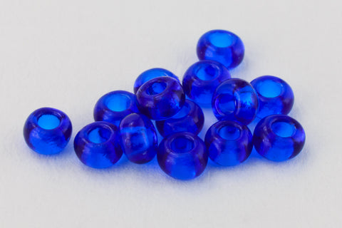 6/0 Transparent Capri Blue Czech Seed Bead (1/2 Kilo) Preciosa #60300