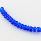 8/0 Transparent Capri Blue Czech Seed Bead (1/2 Kilo) Preciosa #60300