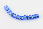 11/0 Silver Lined Light Sapphire Czech Seed Bead (1/2 Kilo) #CSG330